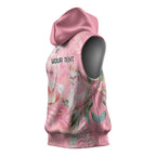 Personalised Galah Cockatoo Eucalyptus Flowers Sleeveless Hoodie Australian Breast Cancer Spirit - Aussie Hoodie