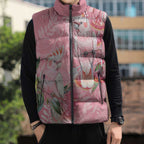 Personalised Galah Cockatoo Eucalyptus Flowers Sleeveless Puffer Jacket Australian Breast Cancer Spirit - Aussie Hoodie
