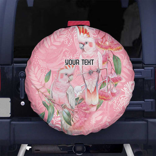 Personalised Galah Cockatoo Eucalyptus Flowers Spare Tire Cover Australian Breast Cancer Spirit - Aussie Hoodie