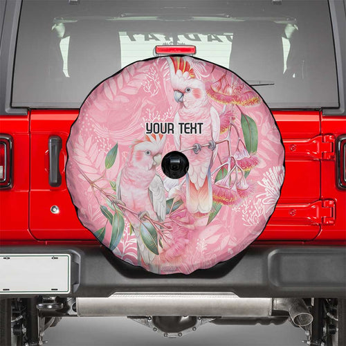 Personalised Galah Cockatoo Eucalyptus Flowers Spare Tire Cover Australian Breast Cancer Spirit - Aussie Hoodie