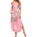 Personalised Galah Cockatoo Eucalyptus Flowers Summer Maxi Dress Australian Breast Cancer Spirit - Aussie Hoodie