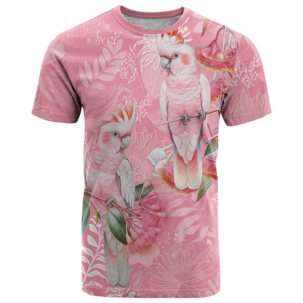 Personalised Galah Cockatoo Eucalyptus Flowers T Shirt Australian Breast Cancer Spirit - Aussie Hoodie
