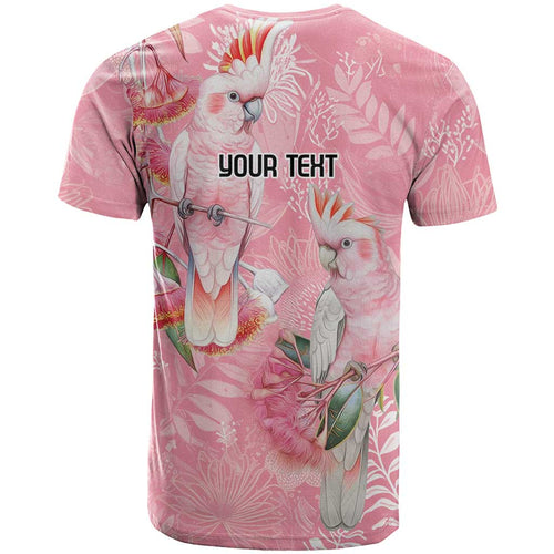 Personalised Galah Cockatoo Eucalyptus Flowers T Shirt Australian Breast Cancer Spirit - Aussie Hoodie