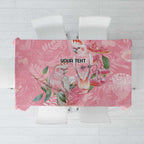 Personalised Galah Cockatoo Eucalyptus Flowers Tablecloth Australian Breast Cancer Spirit - Aussie Hoodie