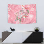 Personalised Galah Cockatoo Eucalyptus Flowers Tapestry Australian Breast Cancer Spirit - Aussie Hoodie