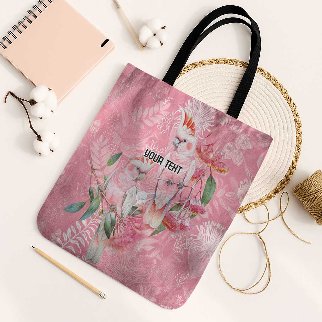 Personalised Galah Cockatoo Eucalyptus Flowers Tote Bag Australian Breast Cancer Spirit - Aussie Hoodie