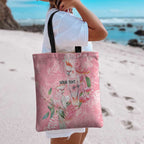 Personalised Galah Cockatoo Eucalyptus Flowers Tote Bag Australian Breast Cancer Spirit - Aussie Hoodie