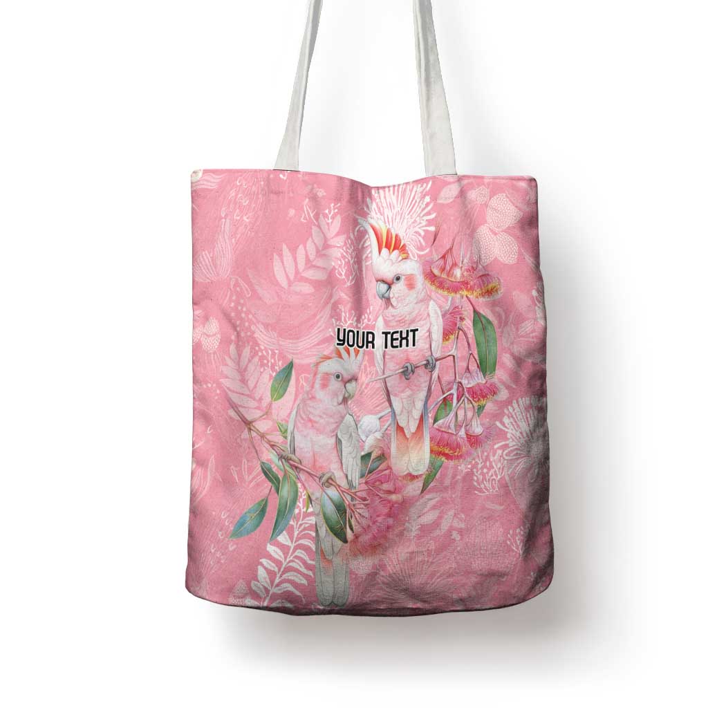Personalised Galah Cockatoo Eucalyptus Flowers Tote Bag Australian Breast Cancer Spirit - Aussie Hoodie