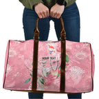 Personalised Galah Cockatoo Eucalyptus Flowers Travel Bag Australian Breast Cancer Spirit - Aussie Hoodie