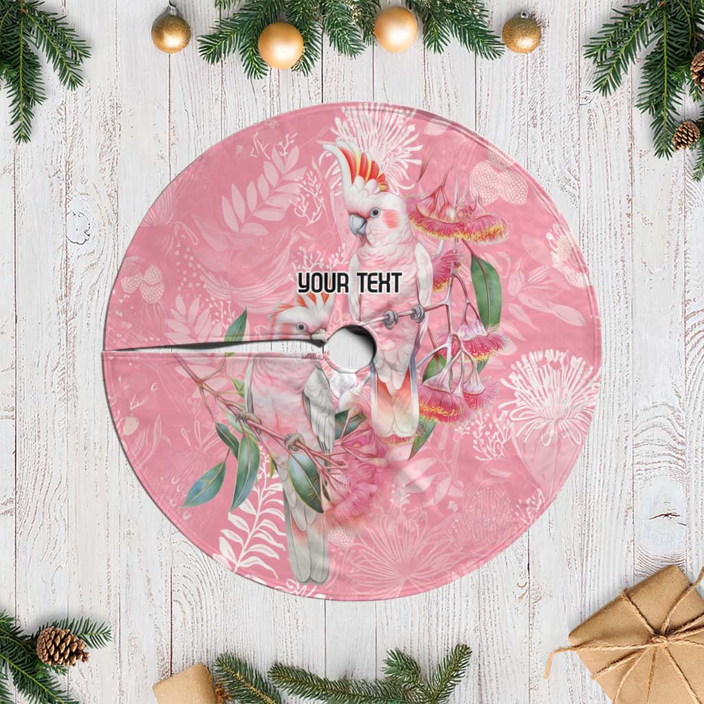 Personalised Galah Cockatoo Eucalyptus Flowers Tree Skirt Australian Breast Cancer Spirit - Aussie Hoodie