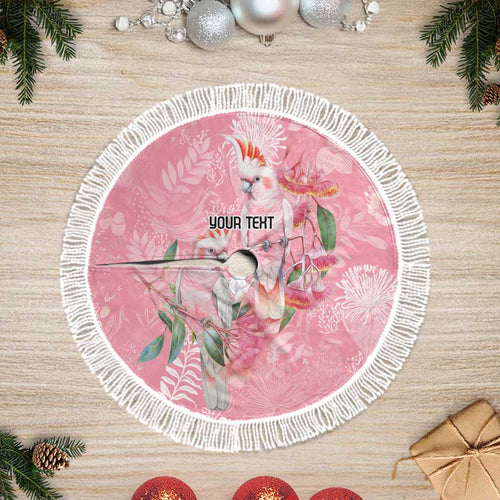 Personalised Galah Cockatoo Eucalyptus Flowers Tree Skirt Australian Breast Cancer Spirit - Aussie Hoodie