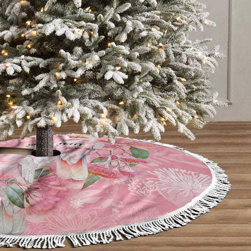 Personalised Galah Cockatoo Eucalyptus Flowers Tree Skirt Australian Breast Cancer Spirit - Aussie Hoodie