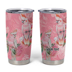 Personalised Galah Cockatoo Eucalyptus Flowers Tumbler Cup Australian Breast Cancer Spirit - Aussie Hoodie