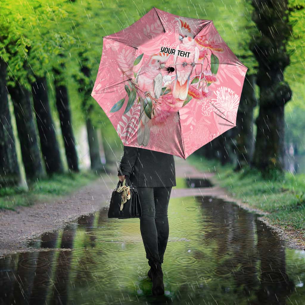 Personalised Galah Cockatoo Eucalyptus Flowers Umbrella Australian Breast Cancer Spirit - Aussie Hoodie