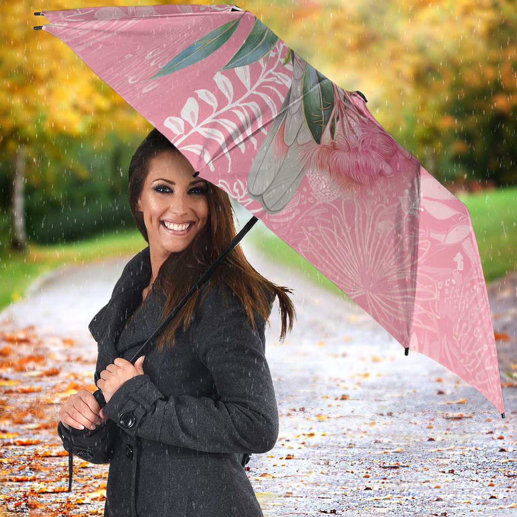 Personalised Galah Cockatoo Eucalyptus Flowers Umbrella Australian Breast Cancer Spirit - Aussie Hoodie