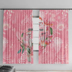 Personalised Galah Cockatoo Eucalyptus Flowers Window Curtain Australian Breast Cancer Spirit - Aussie Hoodie