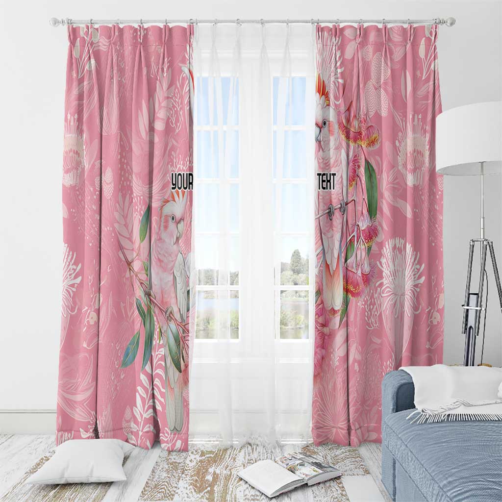 Personalised Galah Cockatoo Eucalyptus Flowers Window Curtain Australian Breast Cancer Spirit - Aussie Hoodie