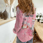 Personalised Galah Cockatoo Eucalyptus Flowers Women Casual Shirt Australian Breast Cancer Spirit - Aussie Hoodie