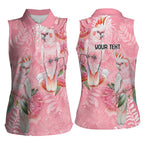 Personalised Galah Cockatoo Eucalyptus Flowers Women Sleeveless Polo Shirt Australian Breast Cancer Spirit - Aussie Hoodie