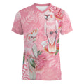 Personalised Galah Cockatoo Eucalyptus Flowers Women V-Neck T-Shirt Australian Breast Cancer Spirit - Aussie Hoodie