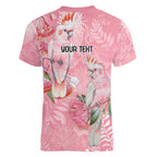 Personalised Galah Cockatoo Eucalyptus Flowers Women V-Neck T-Shirt Australian Breast Cancer Spirit - Aussie Hoodie