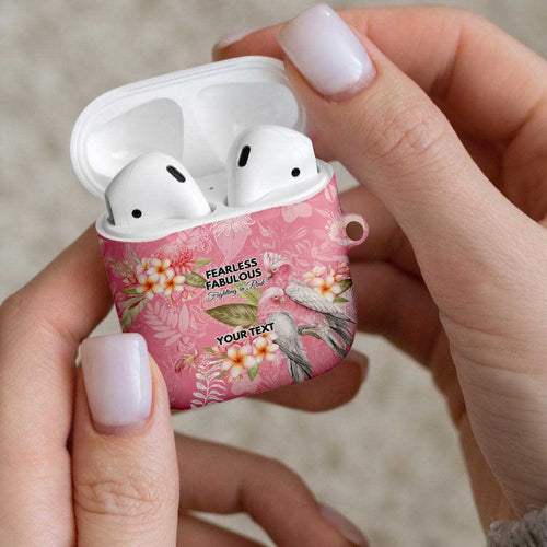 Personalised Galah Cockatoo Fighting in Pink AirPods Case Australian Breast Cancer Spirit - Aussie Hoodie