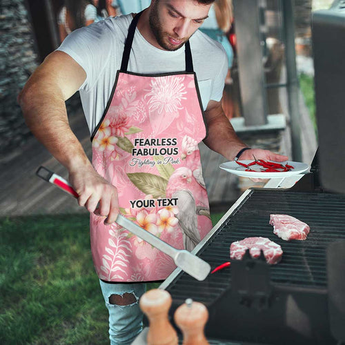 Personalised Galah Cockatoo Fighting in Pink Apron Australian Breast Cancer Spirit - Aussie Hoodie