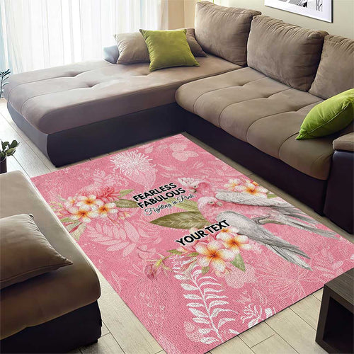 Personalised Galah Cockatoo Fighting in Pink Area Rug Australian Breast Cancer Spirit - Aussie Hoodie