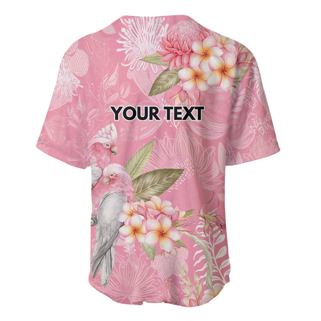 Personalised Galah Cockatoo Fighting in Pink Baseball Jersey Australian Breast Cancer Spirit - Aussie Hoodie