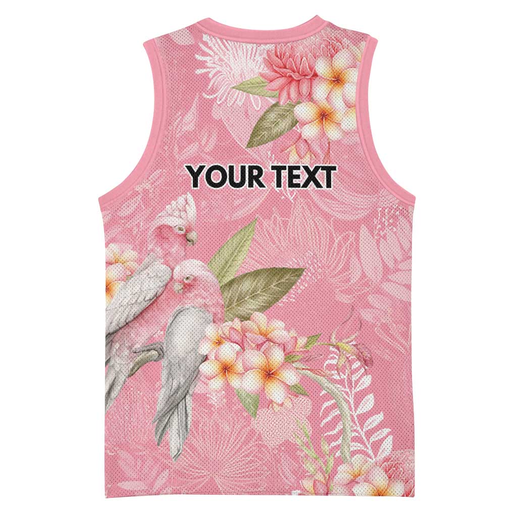 Personalised Galah Cockatoo Fighting in Pink Basketball Jersey Australian Breast Cancer Spirit - Aussie Hoodie