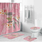Personalised Galah Cockatoo Fighting in Pink Bathroom Set Australian Breast Cancer Spirit - Aussie Hoodie