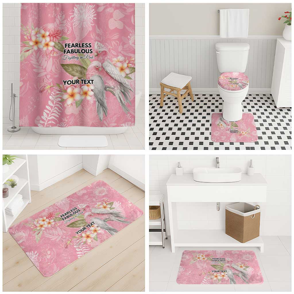 Personalised Galah Cockatoo Fighting in Pink Bathroom Set Australian Breast Cancer Spirit - Aussie Hoodie