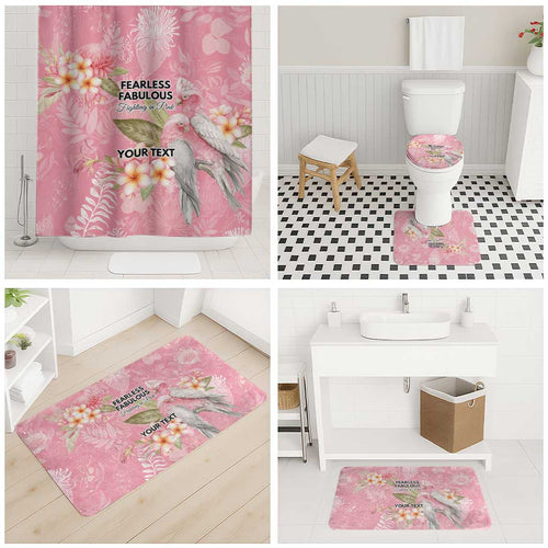 Personalised Galah Cockatoo Fighting in Pink Bathroom Set Australian Breast Cancer Spirit - Aussie Hoodie