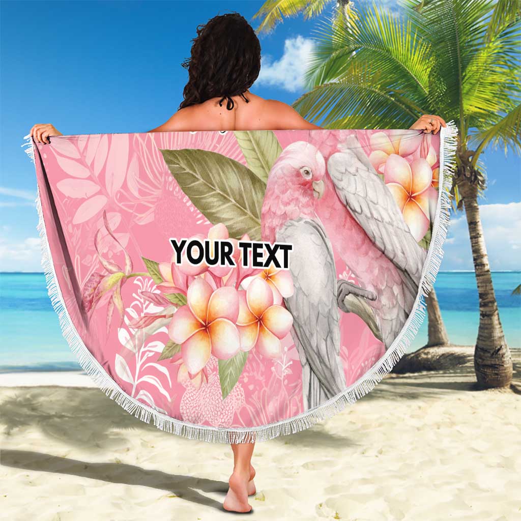 Personalised Galah Cockatoo Fighting in Pink Beach Blanket Australian Breast Cancer Spirit - Aussie Hoodie