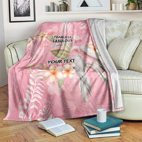 Personalised Galah Cockatoo Fighting in Pink Blanket Australian Breast Cancer Spirit - Aussie Hoodie