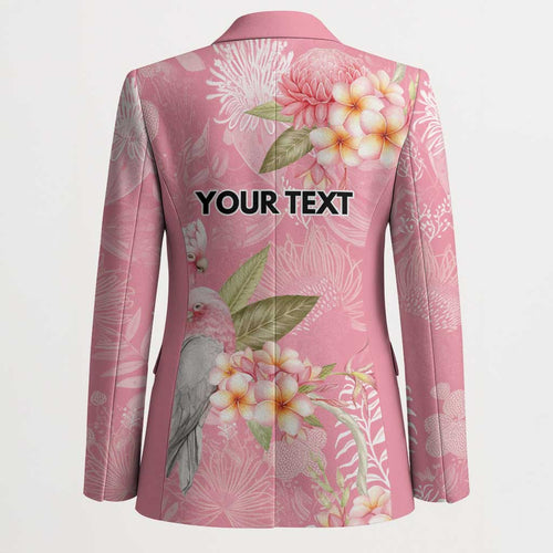 Personalised Galah Cockatoo Fighting in Pink Blazer Australian Breast Cancer Spirit - Aussie Hoodie