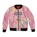 Personalised Galah Cockatoo Fighting in Pink Bomber Jacket Australian Breast Cancer Spirit - Aussie Hoodie