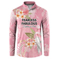 Personalised Galah Cockatoo Fighting in Pink Button Sweatshirt Australian Breast Cancer Spirit - Aussie Hoodie