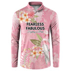 Personalised Galah Cockatoo Fighting in Pink Button Sweatshirt Australian Breast Cancer Spirit - Aussie Hoodie