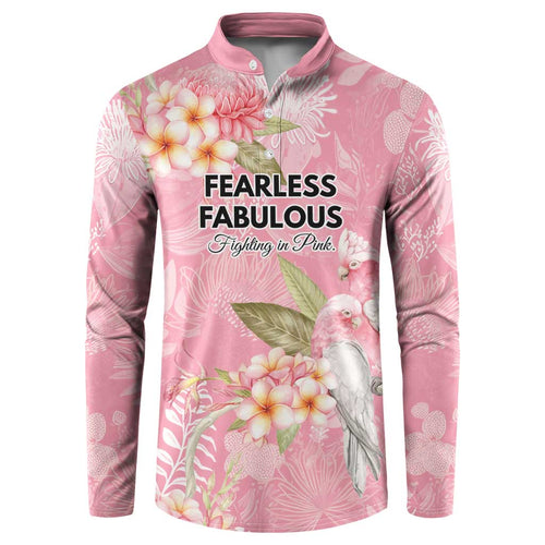 Personalised Galah Cockatoo Fighting in Pink Button Sweatshirt Australian Breast Cancer Spirit - Aussie Hoodie