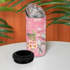 Personalised Galah Cockatoo Fighting in Pink 4 in 1 Can Cooler Tumbler Australian Breast Cancer Spirit - Aussie Hoodie