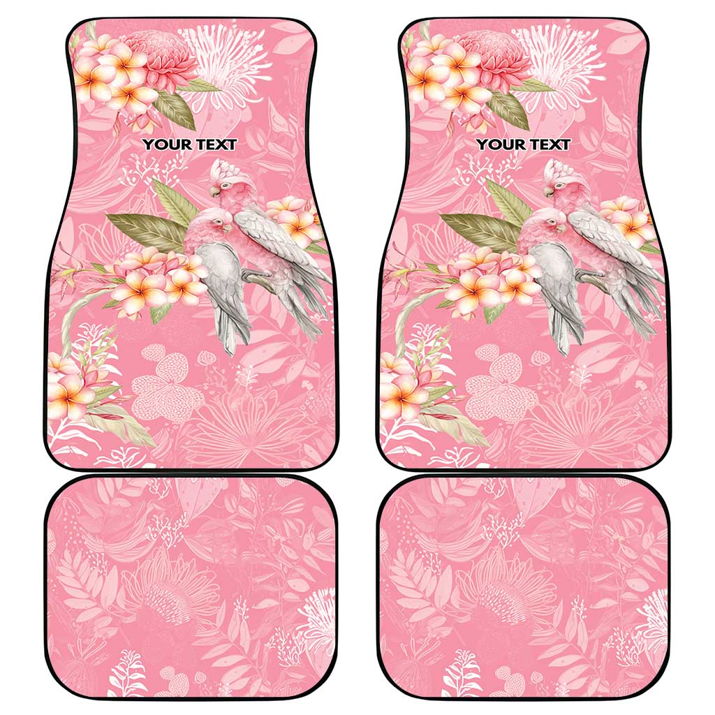 Personalised Galah Cockatoo Fighting in Pink Car Mats Australian Breast Cancer Spirit - Aussie Hoodie