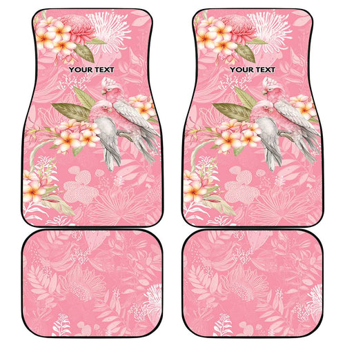 Personalised Galah Cockatoo Fighting in Pink Car Mats Australian Breast Cancer Spirit - Aussie Hoodie