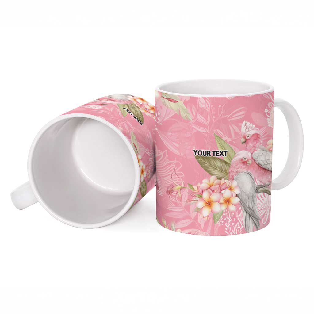 Personalised Galah Cockatoo Fighting in Pink Ceramic Mug Australian Breast Cancer Spirit - Aussie Hoodie