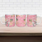 Personalised Galah Cockatoo Fighting in Pink Ceramic Mug Australian Breast Cancer Spirit - Aussie Hoodie