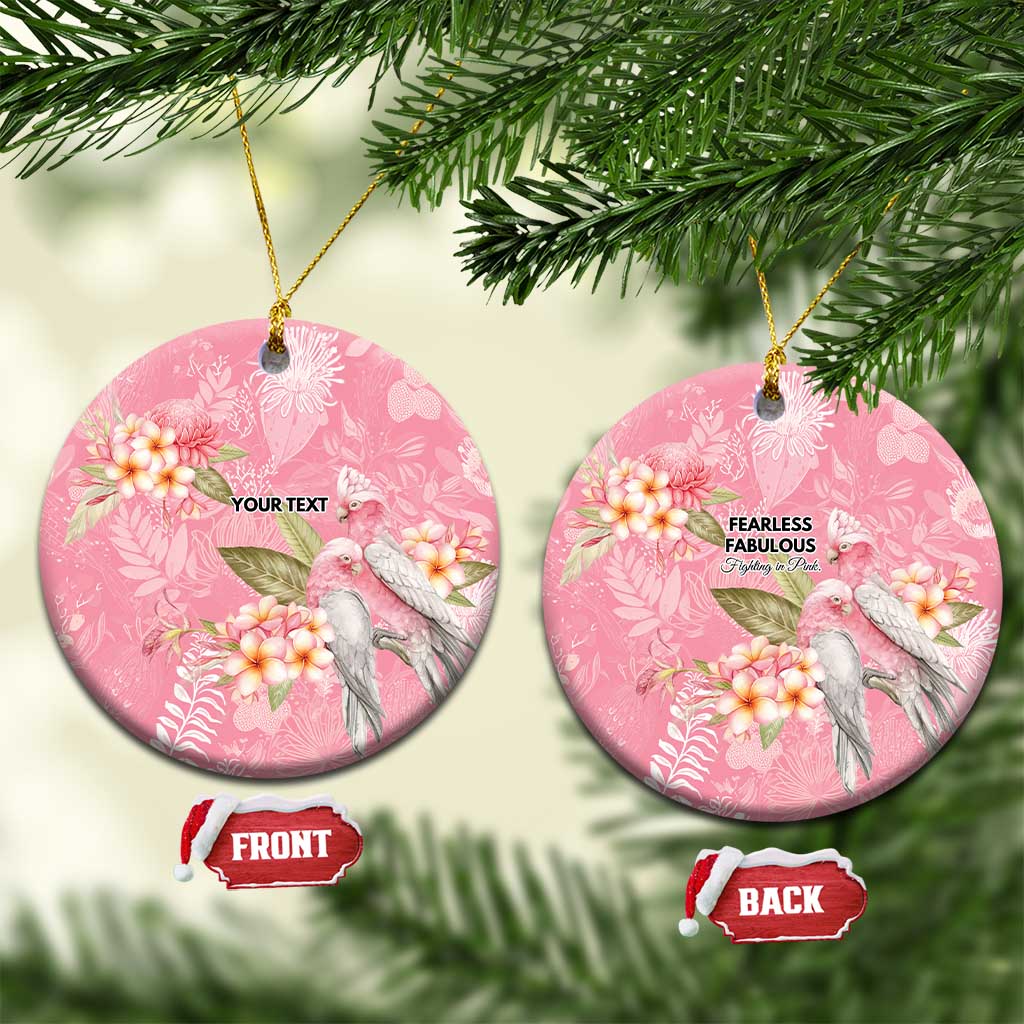 Personalised Galah Cockatoo Fighting in Pink Ceramic Ornament Australian Breast Cancer Spirit - Aussie Hoodie