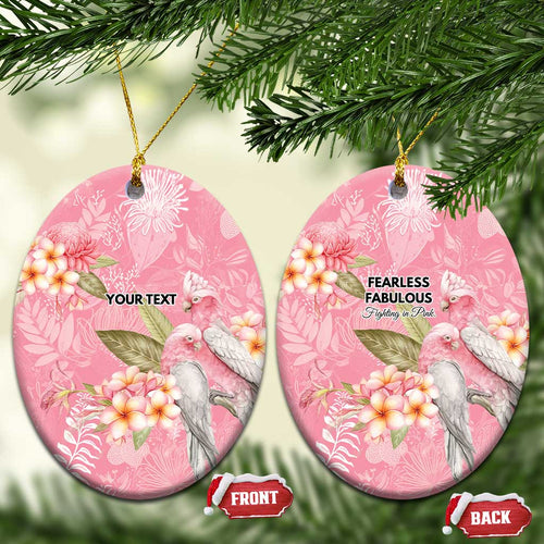 Personalised Galah Cockatoo Fighting in Pink Ceramic Ornament Australian Breast Cancer Spirit - Aussie Hoodie