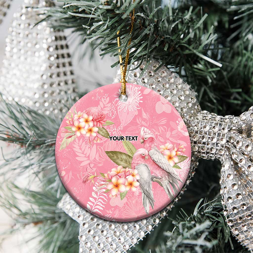 Personalised Galah Cockatoo Fighting in Pink Ceramic Ornament Australian Breast Cancer Spirit - Aussie Hoodie