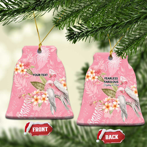 Personalised Galah Cockatoo Fighting in Pink Ceramic Ornament Australian Breast Cancer Spirit - Aussie Hoodie