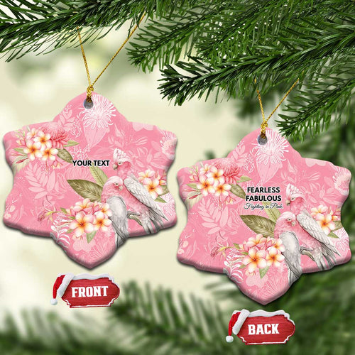 Personalised Galah Cockatoo Fighting in Pink Ceramic Ornament Australian Breast Cancer Spirit - Aussie Hoodie
